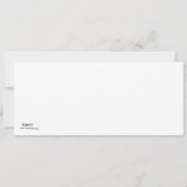 Flamants roses avec carte d'ouverture de vin (Dos)