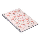 Flamants roses carnet rose (Côté Droit)