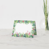 Flamants roses Carte de remerciements Baby shower (Dos)