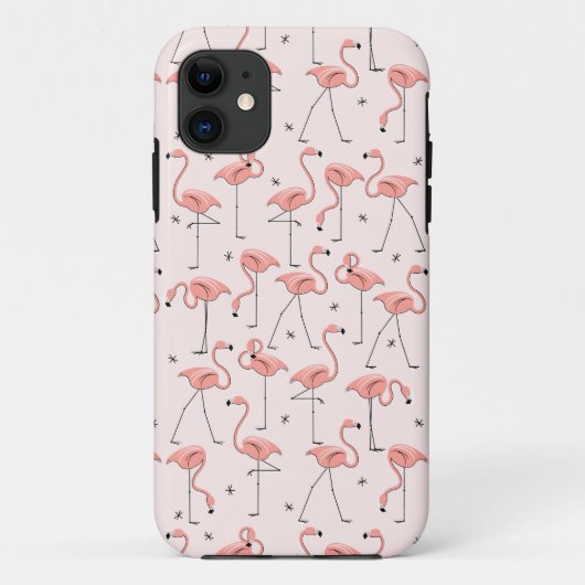 Flamants roses coque iphone rose (Dos)