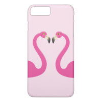 Flamants roses de baiser iPhone 7 Plus Coque rose