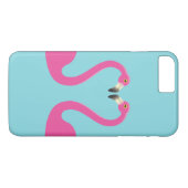 Flamants roses de baiser iPhone 7 Plus Coque Turqu (Dos (Horizontal))