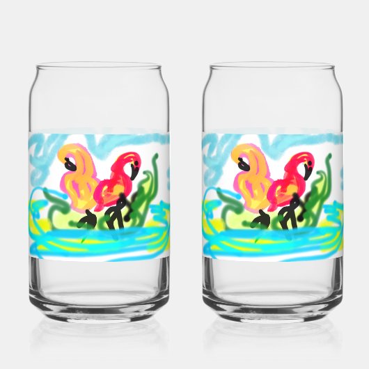 Flamants roses d'été adorables (Recto)