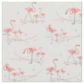 Flamants roses en tissu multiple rose (Fermer)