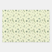 Flamants roses et fleurs Envelopper les feuilles d (Devant 2)