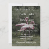 Flamants roses extérieur faire-part de mariage (Devant)