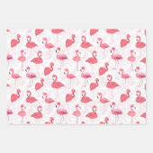 Flamants roses feuilles tropicales (Devant 2)