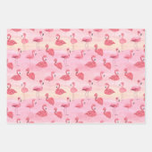 Flamants roses feuilles tropicales (Devant)