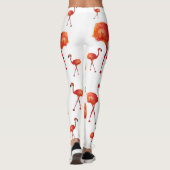 Flamants roses, Flamant rose Leggings personnalisé (Dos)