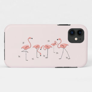 Flamants roses Groupe rose iPhone 11 coque