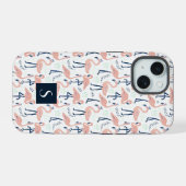Flamants Roses Modernes Monogramme (Verso Horizontal)