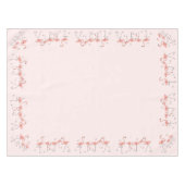Flamants roses Nappe de bordure rose (Devant (Horizontal))