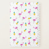 Flamants roses néon | Monogramme (Dos)