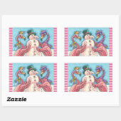 Flamants roses ROSE CONSTRUIRE STICKERS DE NOËL DE (Feuille)
