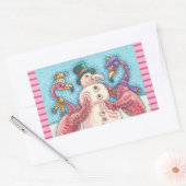 Flamants roses ROSE CONSTRUIRE STICKERS DE NOËL DE (Enveloppe)