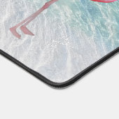 Flamants roses Rose Cute Plage Tropical Personnali (Coin)