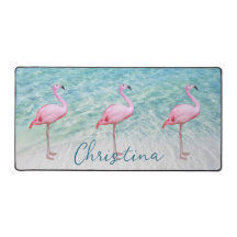 Flamants roses Rose Cute Plage Tropical Personnali