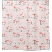 Flamants roses rose Multi rideau de douche (Devant)