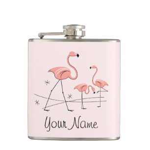 Flamants roses Rose Trio 2 Nom flacon enveloppé