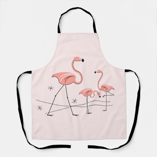 Flamants roses rose Trio 2 tablier (Recto)