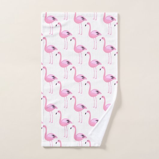 Flamants roses roses (Serviette à main)