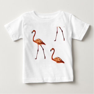 Flamants roses roses Baby Fine Jersey T-shirt