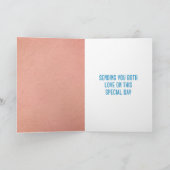 Flamants roses roses Bonne carte d'anniversaire à  (Intérieur)