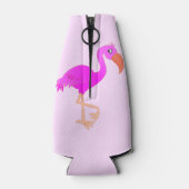 Flamants roses roses Bouteille Glacière de vos cou (Dos)
