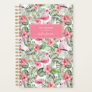 Flamants roses roses Cockatiels Palms Nom du scrip