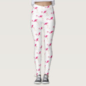 Flamants roses roses Leggings (Devant)