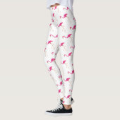Flamants roses roses Leggings (Gauche)