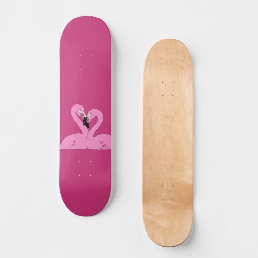 Flamants roses Skateboard (Recto)