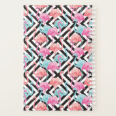 Flamants roses sur Motif de conception en gras (Dos)