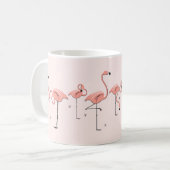 Flamants roses Tasse Ligne rose (Devant gauche)