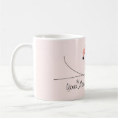 Flamants roses Trio rose 3 "Nom" mug (Gauche)