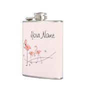 Flamants roses Trio rose Nom flacon enveloppé (Gauche)