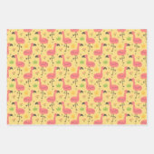 Flamants roses tropicaux Enveloppement Papier Ense (Devant 3)
