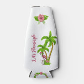 Flamants roses tropicaux et Glacière de bouteilles (Devant)