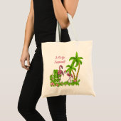 Flamants roses tropicaux et Sac fourre-tout de fle (Devant (produit))
