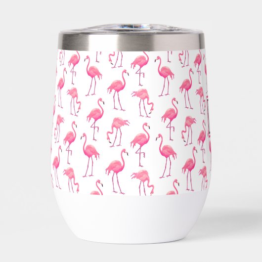 Flamants Roses Tropicaux Monogramme Initiale (Avant)
