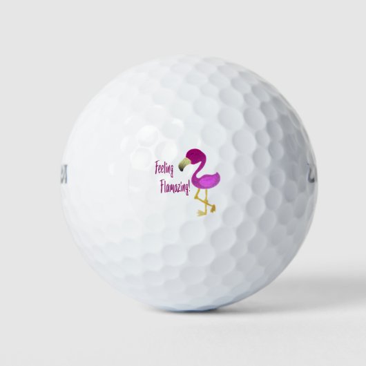 Flamazing Flamingo Golfballen (Voorkant)