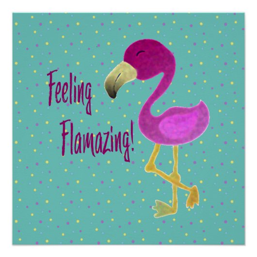 Flamazing Flamingo Perfect Poster (Voorkant)
