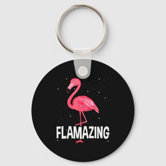 Flamazing Nk Flamingo Novelty Flamingo Lover Funny Sleutelhanger (Voorkant)