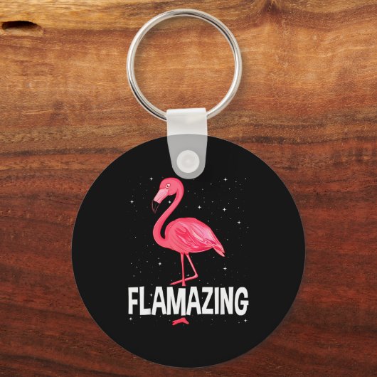 Flamazing Nk Flamingo Novelty Flamingo Lover Funny Sleutelhanger (Voorkant)