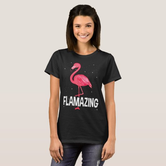 Flamazing Nk Flamingo Novelty Flamingo Lover Funny T-shirt (Voorkant volledig)