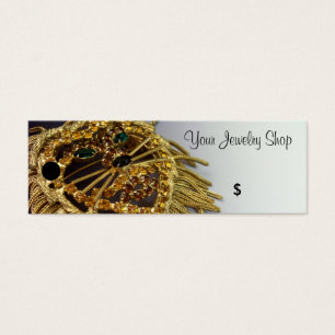 Flambant Rhinestone Lion Bijoux Prix Tags