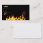 Flambe le carte de visite (Devant / Derrière)