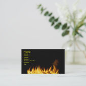 Flambe le carte de visite (Debout devant)