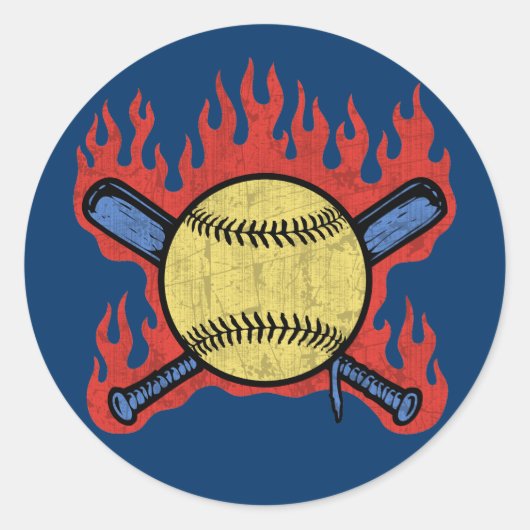 Flambeau Field Ronde Sticker (Voorkant)