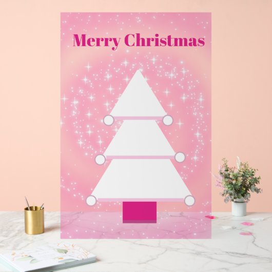 Flambeaux roses de Noël (Mariage)